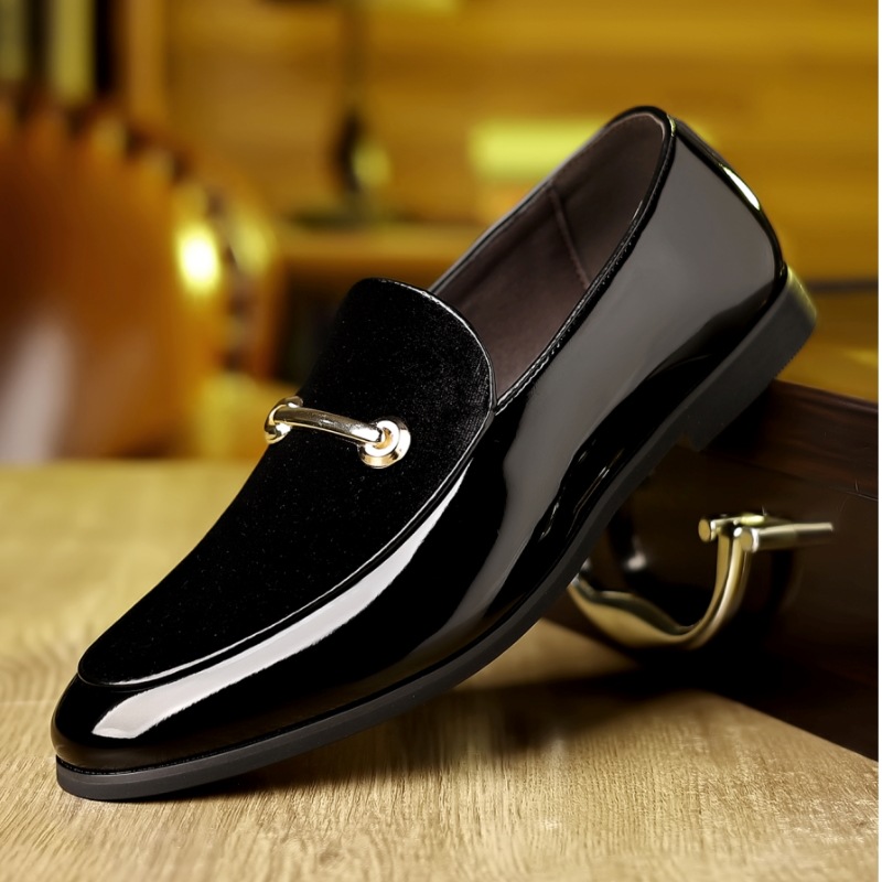Plus Size Leather Shoes Men's Formal Wear Business Pointed Casual British foto 5