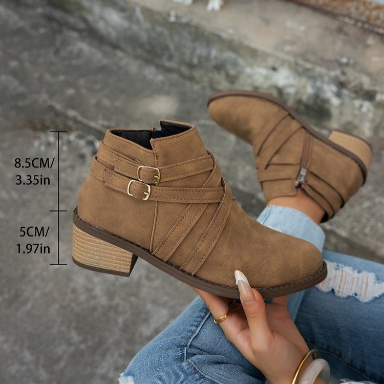 Retro Style Fashionable Single Boots foto 5