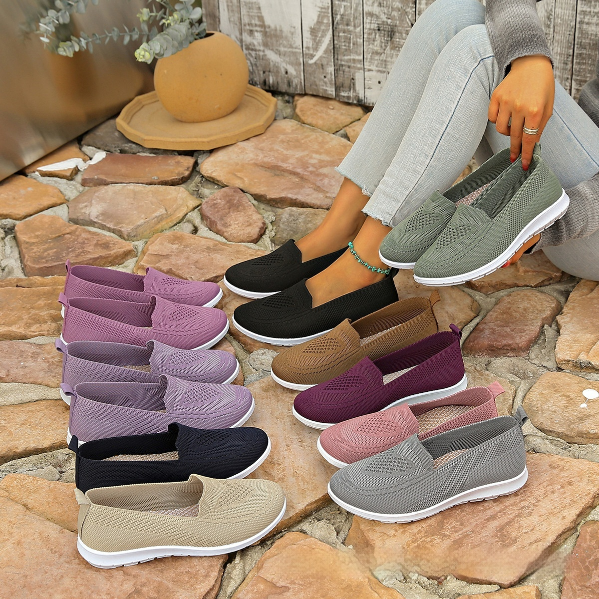 Spring And Summer Plus Size Cross-border Women's Leisure Thin Shoes foto 4