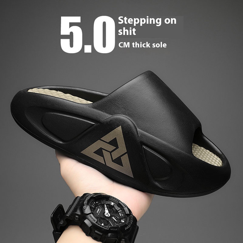 Material Thickening Men's Slippers Summer Outerwear Height Increasing Flip Flops Men Wholesale foto 2
