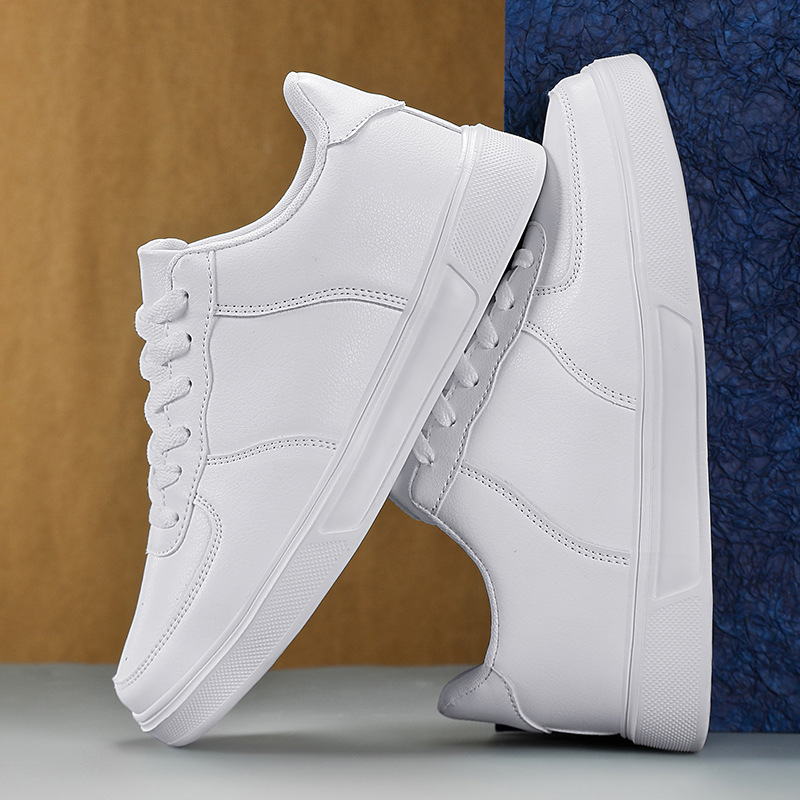 Spring And Summer Student Leisure Korean Large Size White Shoes Male foto 3