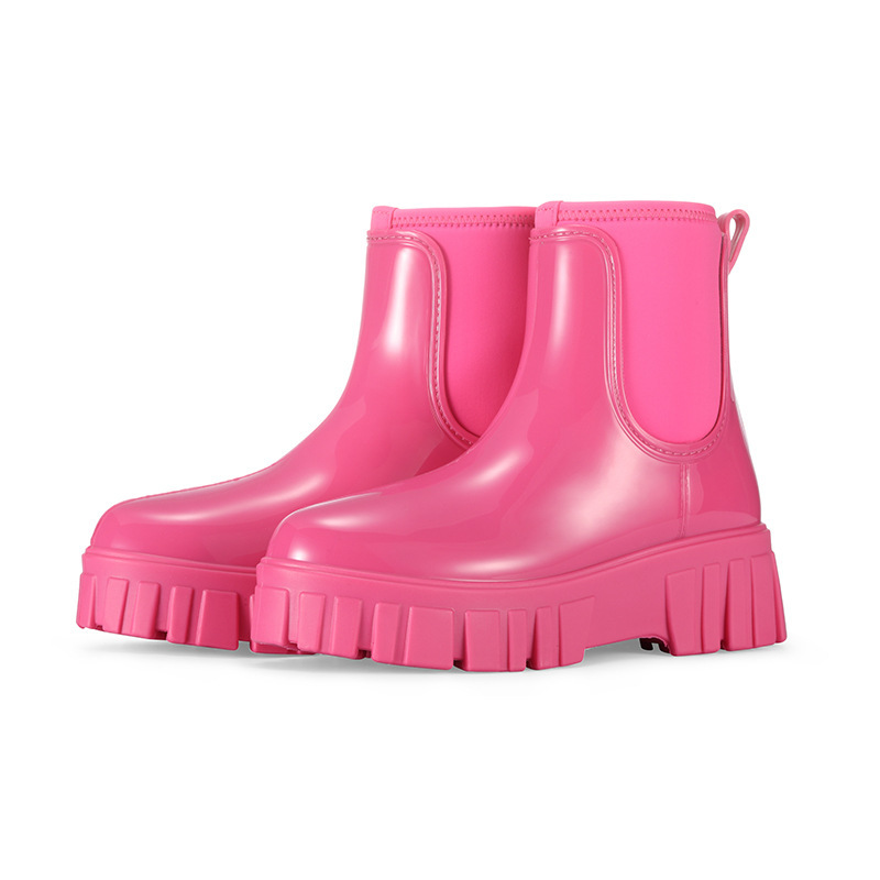 Height Increasing Waterproof Non-slip Low Tube Rain Boots foto 4