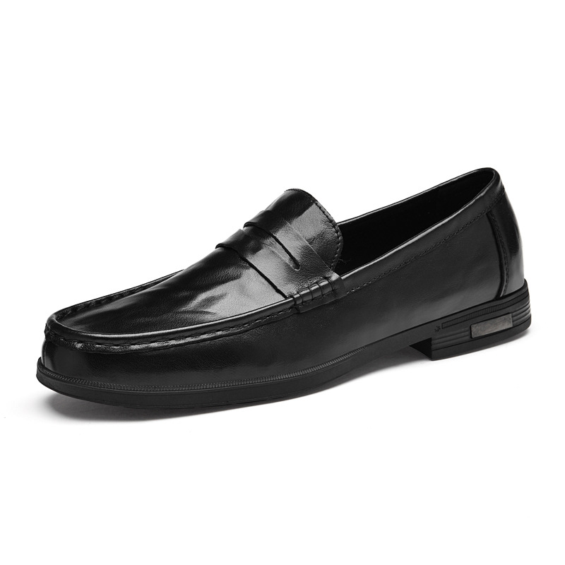 Men's Leather Slip-on Casual Shoes foto 4