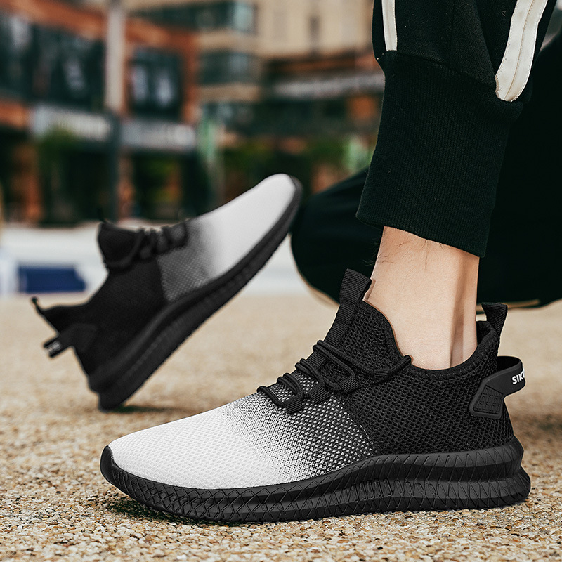 Fashion Low Top Gradient Color Mesh Casual Sneakers foto 2