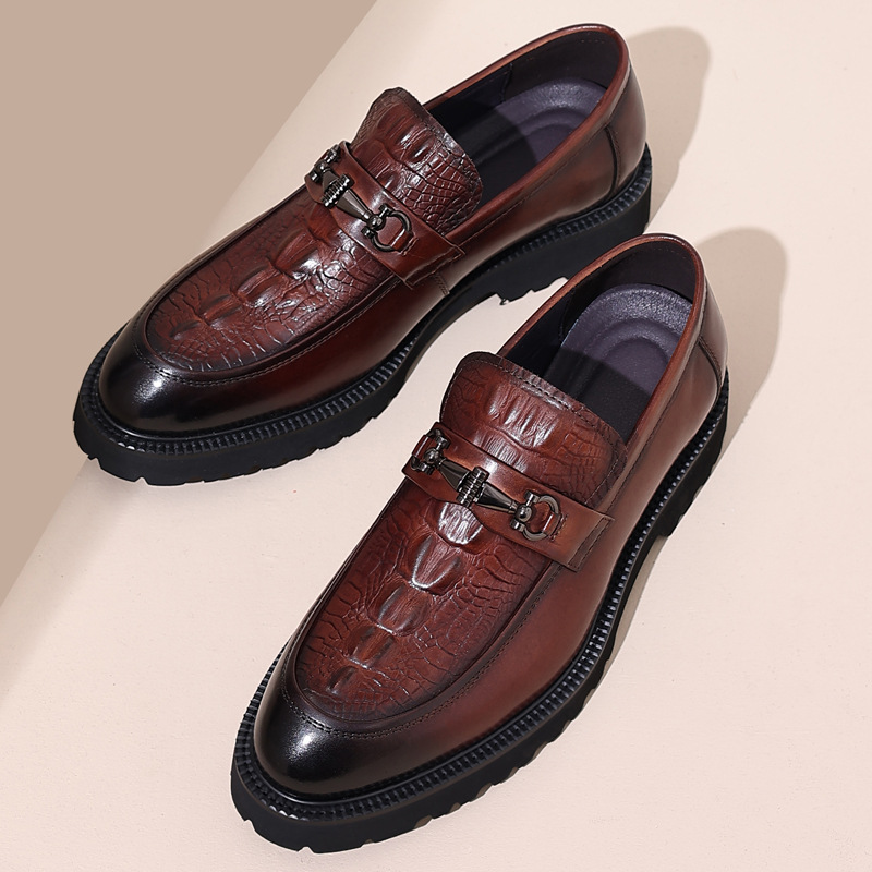 Men's Genuine Leather Business Casual Leather Shoes foto 3