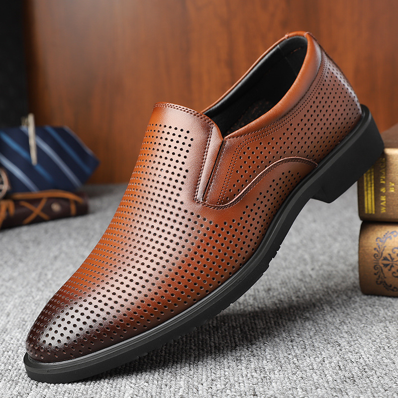 Men's Business Tods Casual Shoes Breathable Low Top Spring And Autumn Black Slip-on Lazy Shoes foto 2