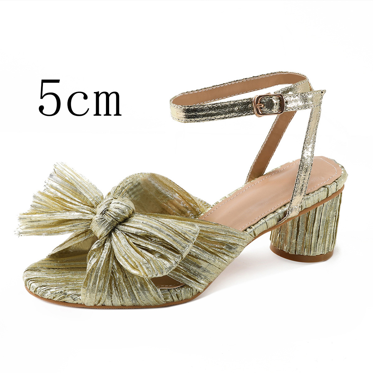 Fashion Sandals Thick Heel Bowknot foto 3