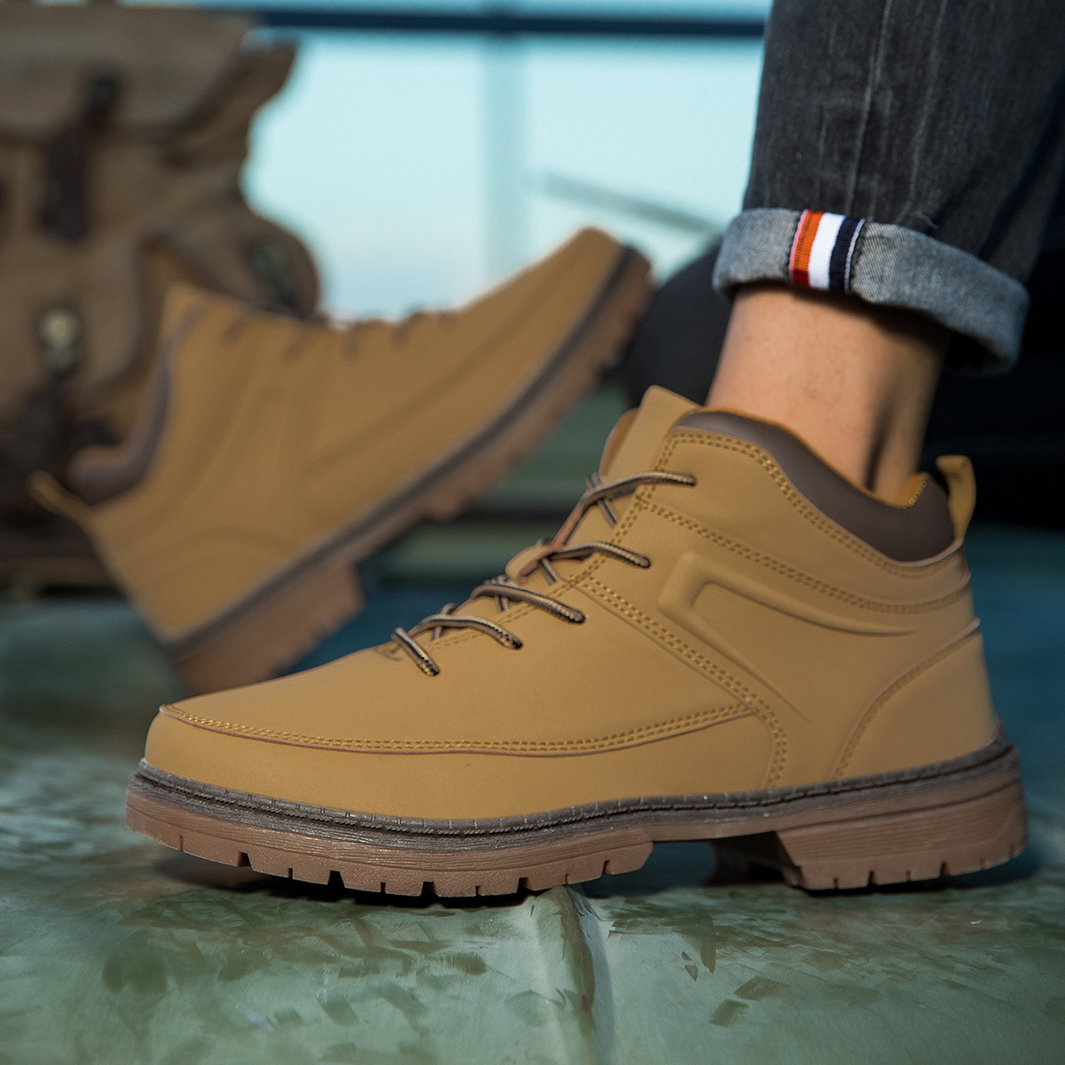 Casual Men's Boots High Street Style foto 5
