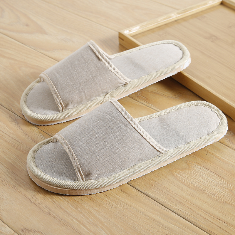 Couples Indoor Floor Slippers Solid Color foto 5