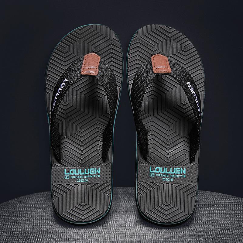 Summer Beach Flip Flops Fashion Flip-flop Non-slip Men's Sandals foto 3