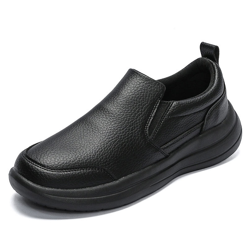Mens Lightweight Luxury Leather Walking Shoes For Casual Wear foto 5