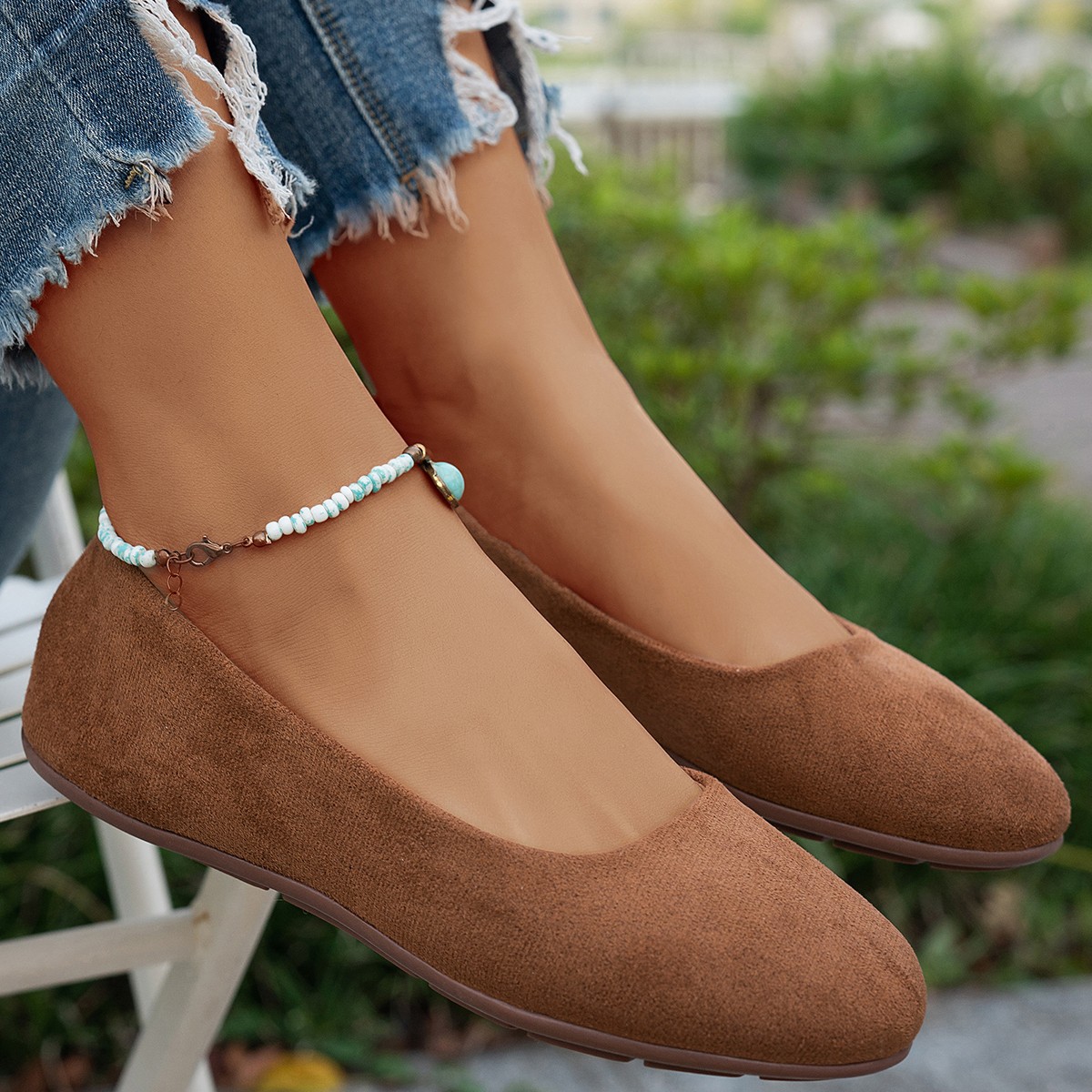 Round Toe Flat Shoes Women foto 4