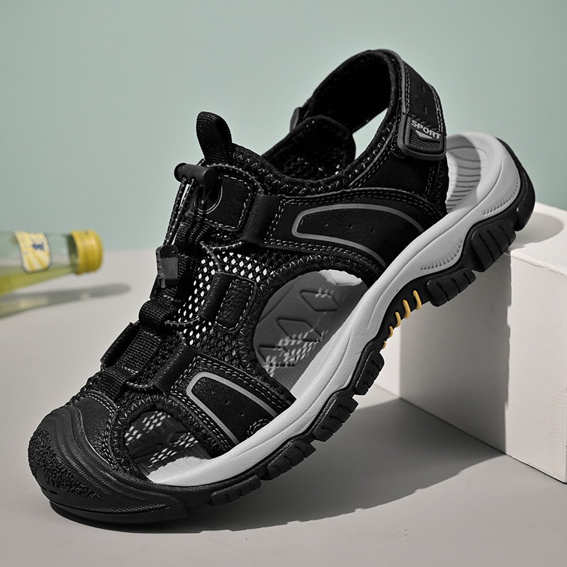 Men's Sandals Breathable Soft Bottom Toe Cap Anti-collision foto 5