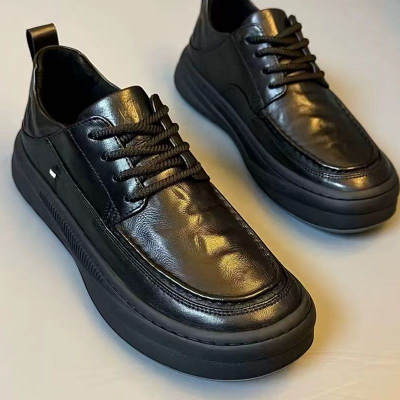 New Mens Lightweight Leather Shoes With Soft Soles foto 5