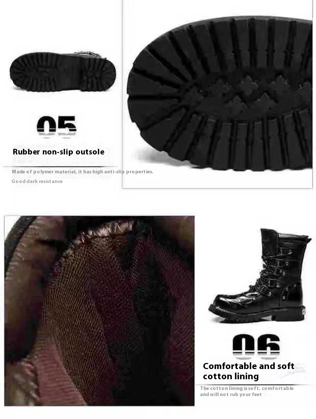 Autumn And Winter Men's Versatile High-top Men's Shoes foto 3