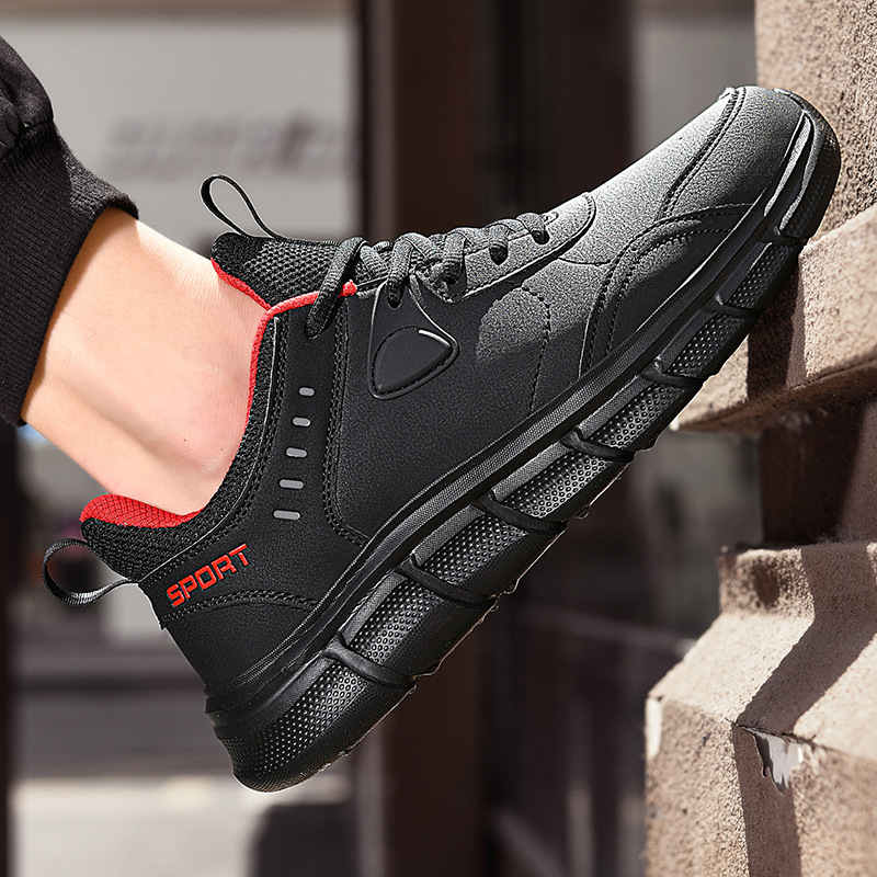 Casual Leather Soft Bottom 48 Size Plus Size Leisure Sports Travel Shoes foto 2