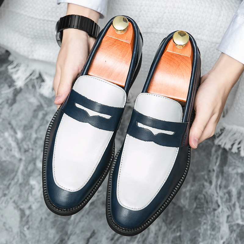British Style Korean Style Slip-on Casual Leather Shoes foto 2