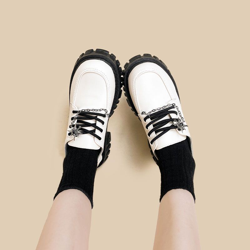 Fashion Personality Women's Jk Preppy Style Loafers foto 5