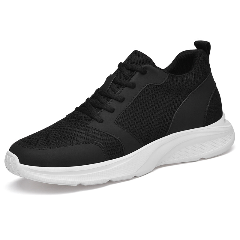Breathable Flying Woven White Shoes For Boys Height Increasing foto 3