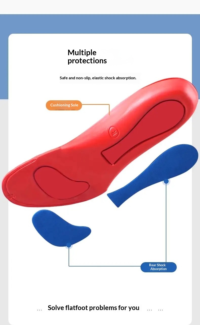 Sports Insole Shock-absorbing Soft Elastic foto 2