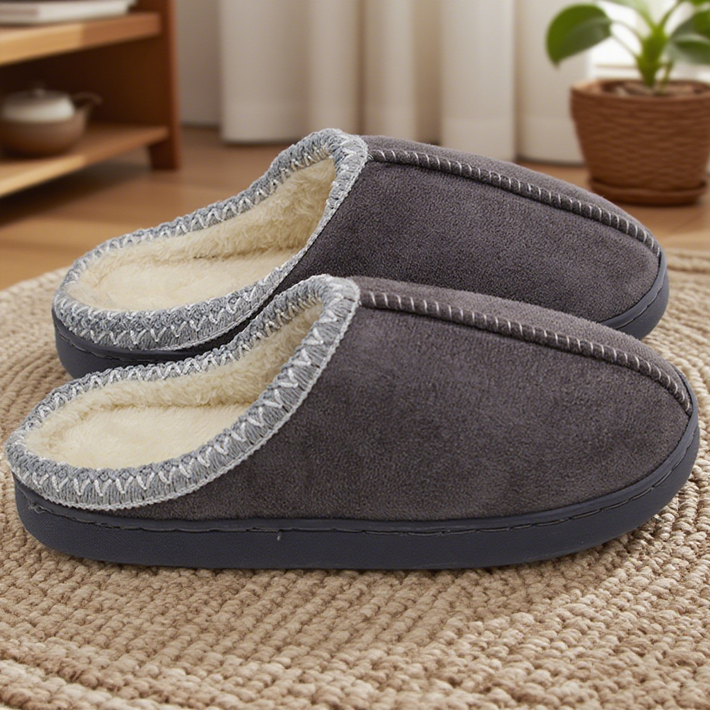 Women's Winter Indoor Home Couples Thick-Sole Warm Cotton Slippers foto 4