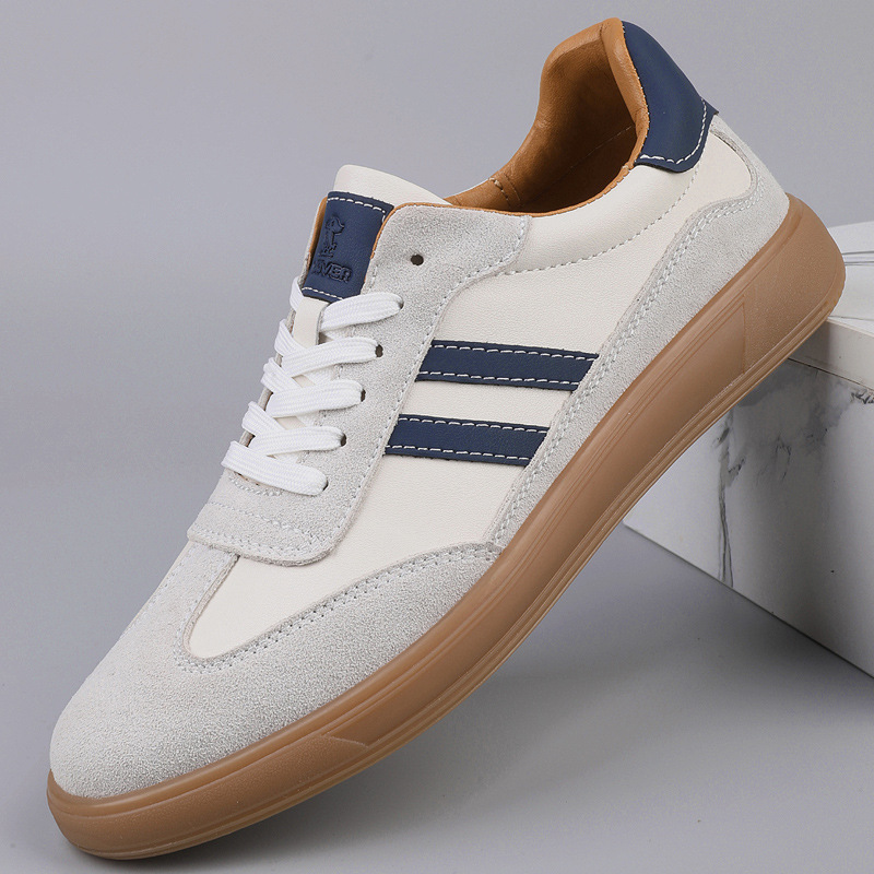 German-trained Men's Genuine Leather Breathable Sneakers foto 2