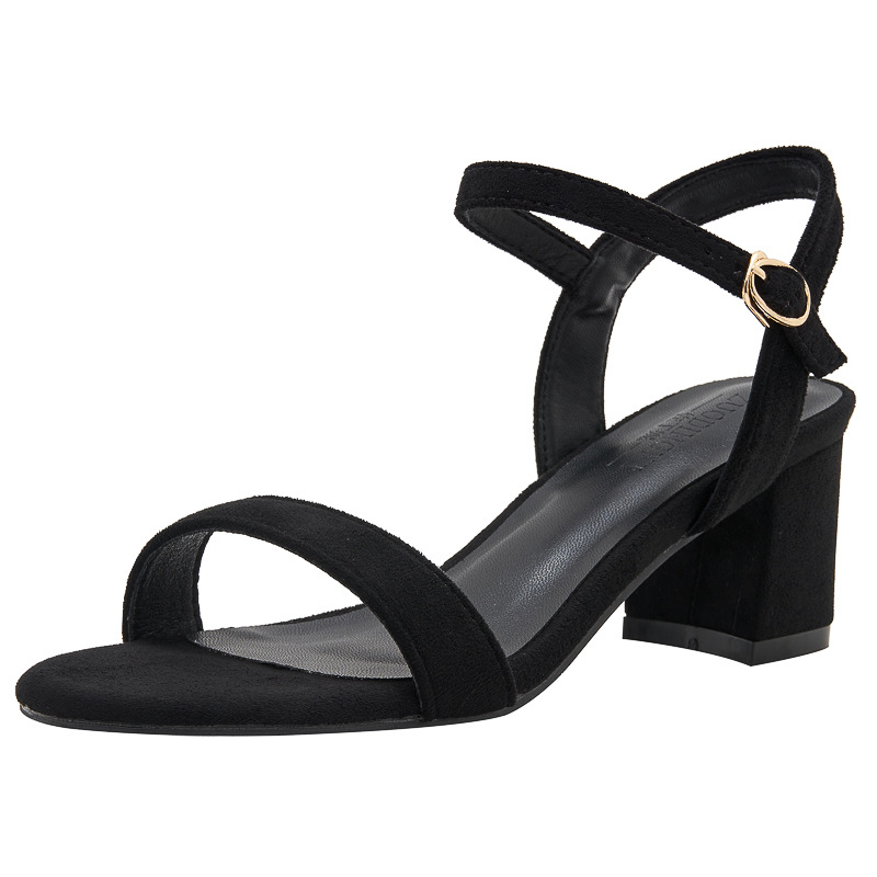 Women's Sandals With Chunky Heels High-heeled Shoes