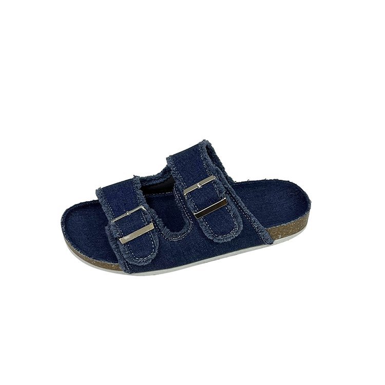 Womens Outdoor Belt-buckle Flat Slide Sandalssimple And Comfortable foto 3