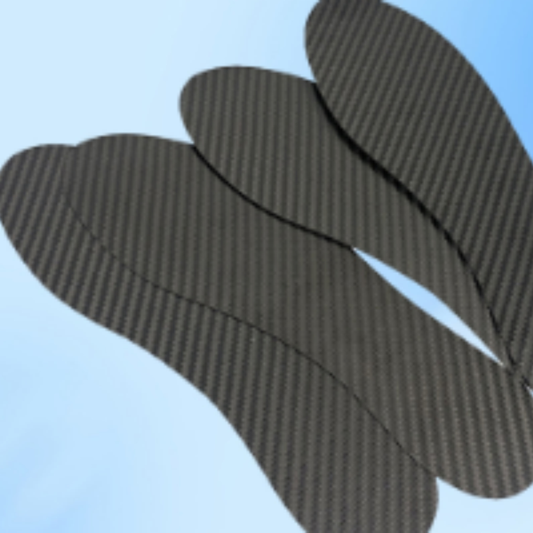 3K Full Palm Carbon Fiber Insole For Shock Absorption And High Elasticity Running foto 3