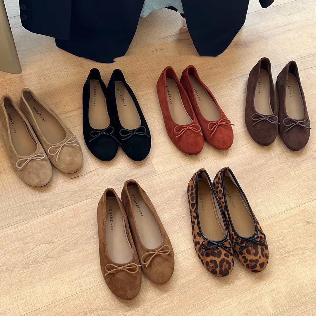 Low-cut Ballet Shoes Bow Flat Shoes foto 5