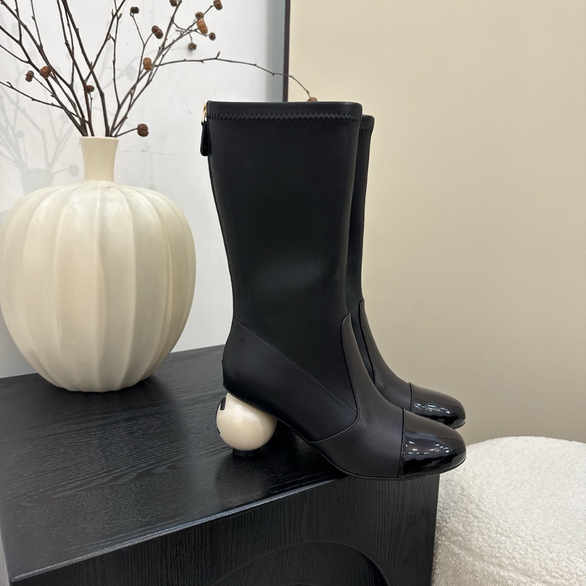 Autumn And Winter Classic Style Chunky Heel Ankle Boots foto 3