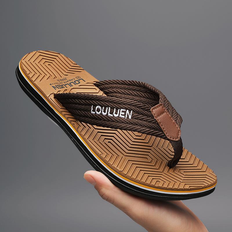 Summer Beach Flip Flops Fashion Flip-flop Non-slip Men's Sandals foto 5