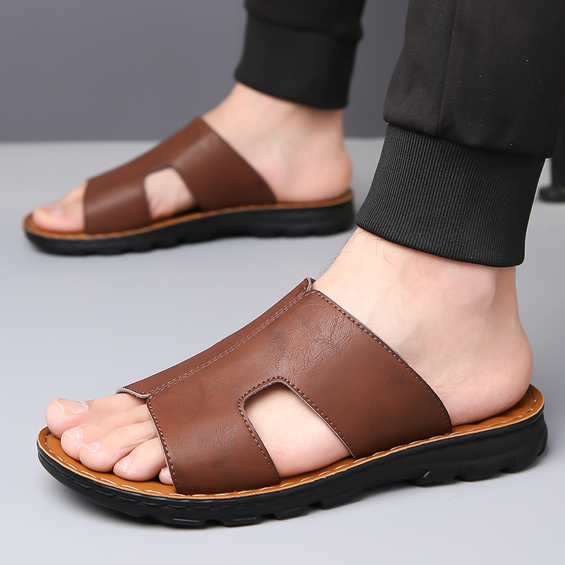 Men's Fashionable Soft-Soled Non-Slip Simple Slippers foto 4