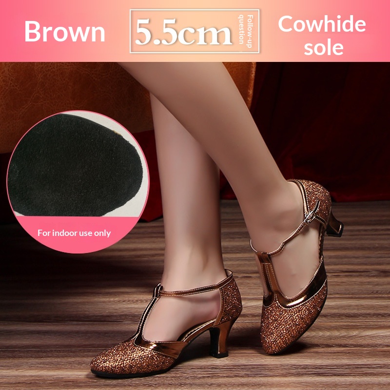 Womens Soft-soled Latin Dance Shoes foto 2