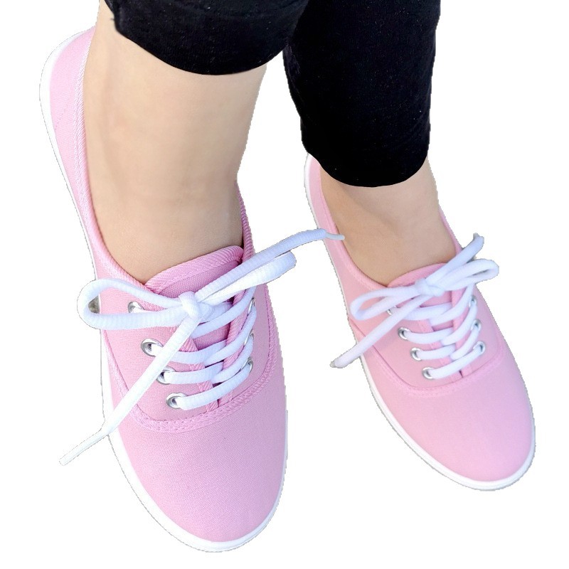 Womens Canvas Sneakerstrack Shoes foto 3