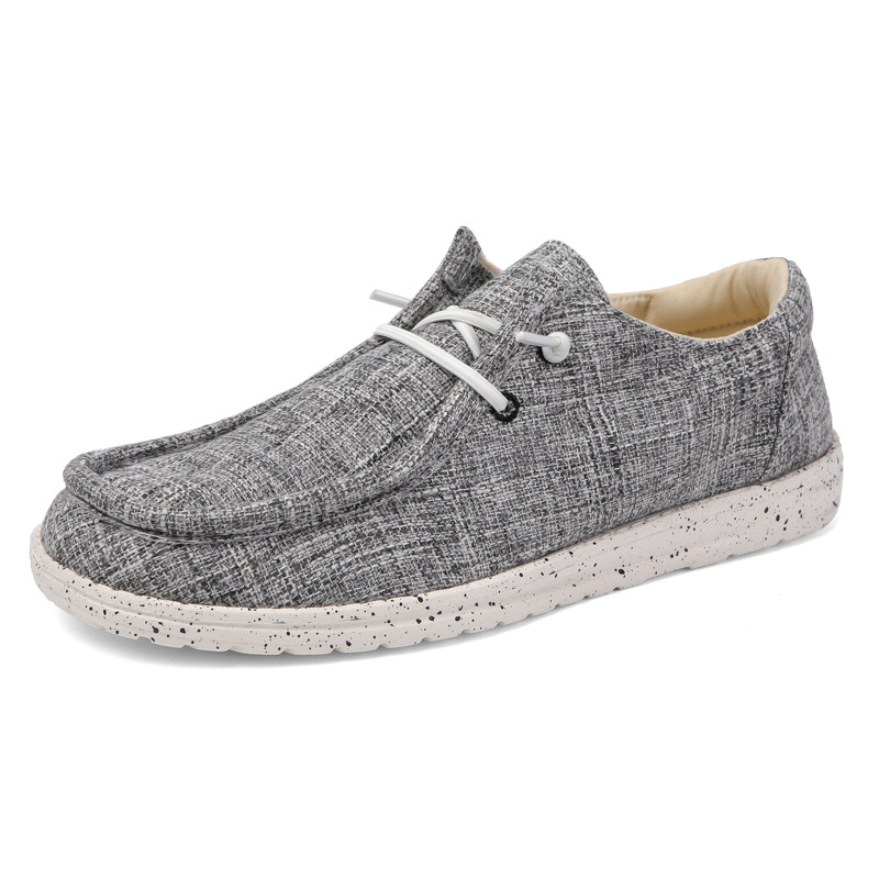 Canvas Casual Shoes Large Size Men's Loafers foto 3