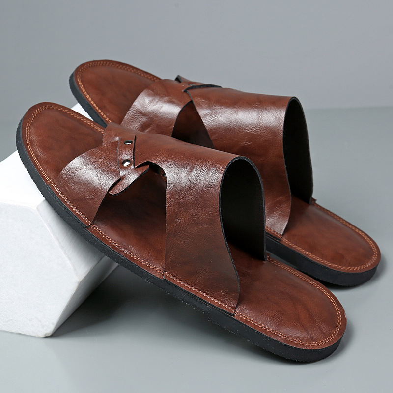 Mens European And American-style Vintage Beach Sandals foto 2