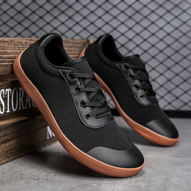 Breathable Shoes Men's Large Size Loose-palm Wide Last Shoes Breathable Non-slip foto 4