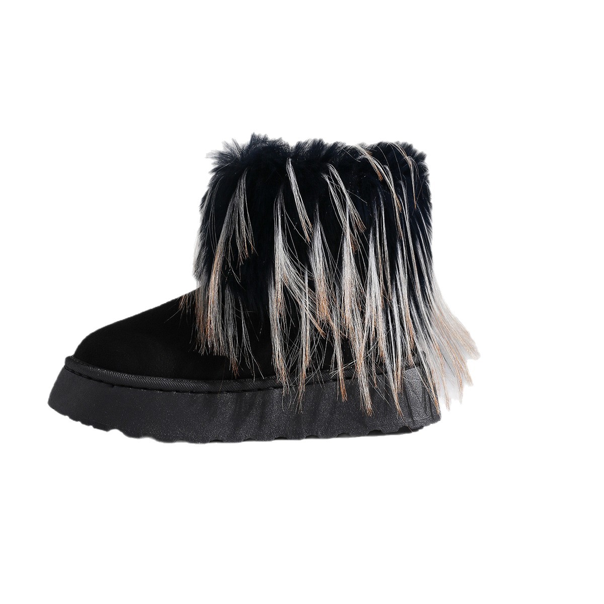 Womens Insulated Snow Boots With Fleece Lining, Thick Sole, And Furry Shaft foto 5