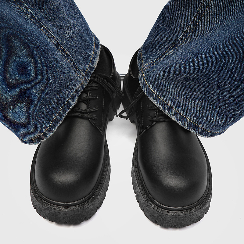 Niche British Casual Men's Shoes Thick Bottom Increased foto 5