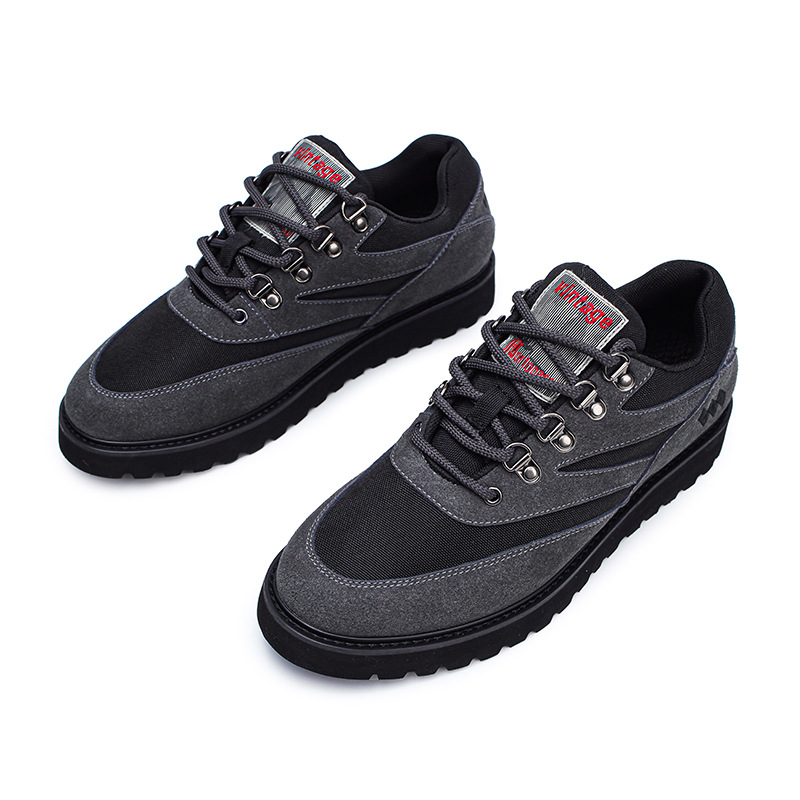 Leisure Sports Skateboard Shoes All-match Flat Soft Bottom Lace Up Men foto 4