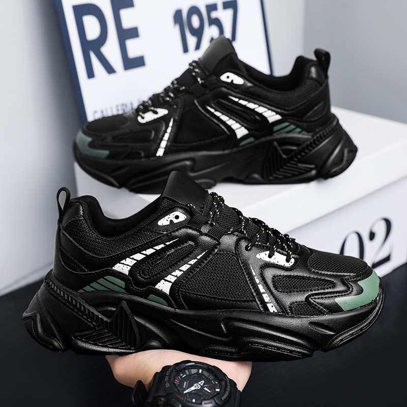 Plus Size Men's Mesh Thick Bottom Height-increasing Running Shoes Outdoor Breathable foto 5