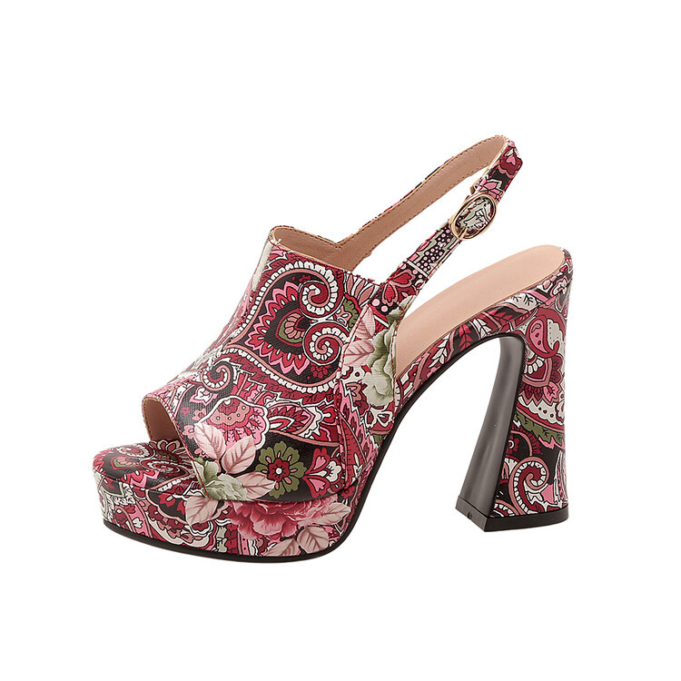 Fish-mouth Thick-soled High-heeled Sandals For Women foto 4