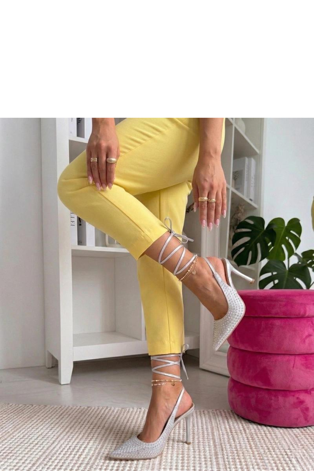 Gebonden hoge hakken schoenen Solea foto 2