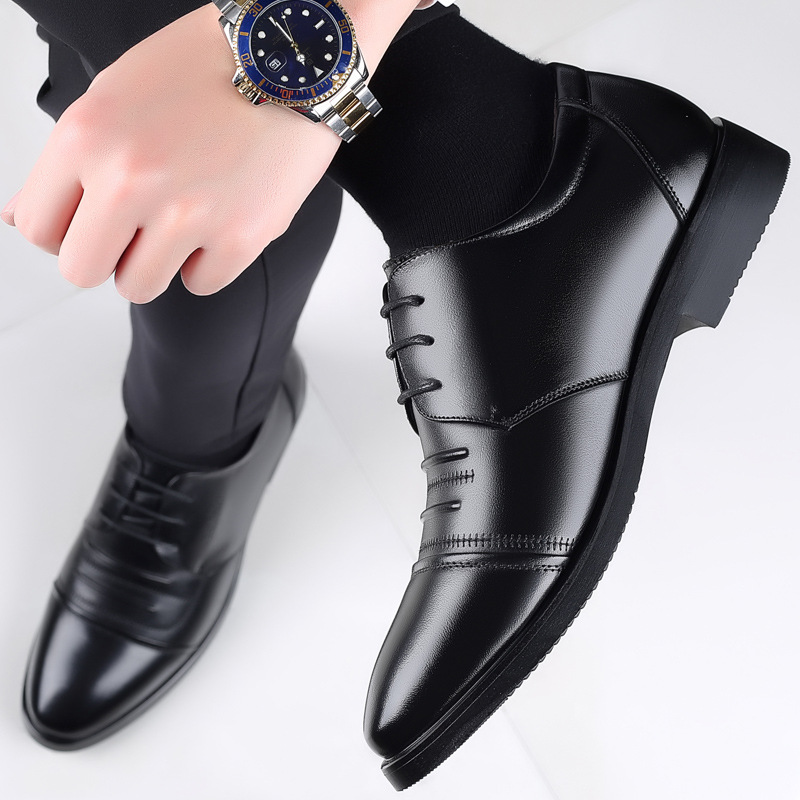 New Men's Trendy Casual Leather Shoes foto 2