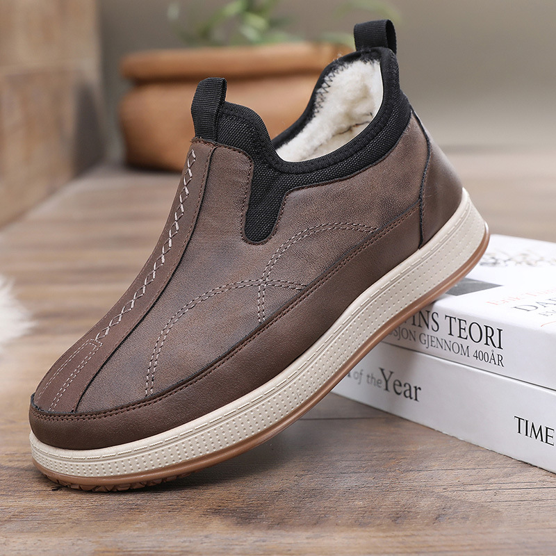 Men's Warm And Non Slip Cotton Boots With Thickened Fleece foto 3