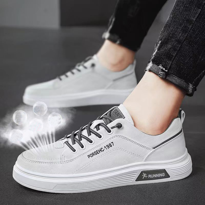 Fashion Canvas Flats Shoes Casual Versatile Breathable Walking Sports Shoes Low-top Sneakers For Men foto 3