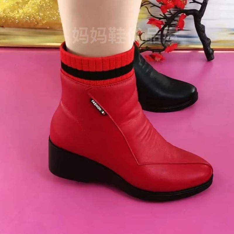 Wholesale Adult Soft Leather Women's Ankle Boots foto 2