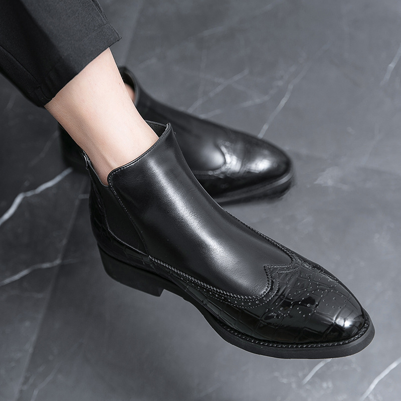 High-Top Pointed Outdoor Mid-calf Martin Boots foto 3