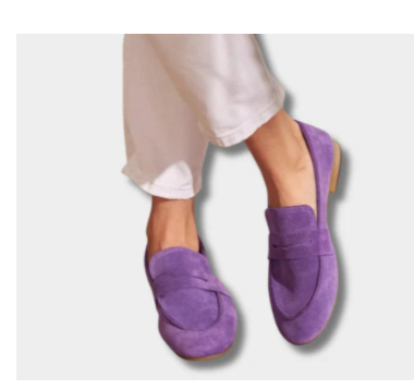 Leisure Flat Suede Plus Size Round Toe Loafers foto 2